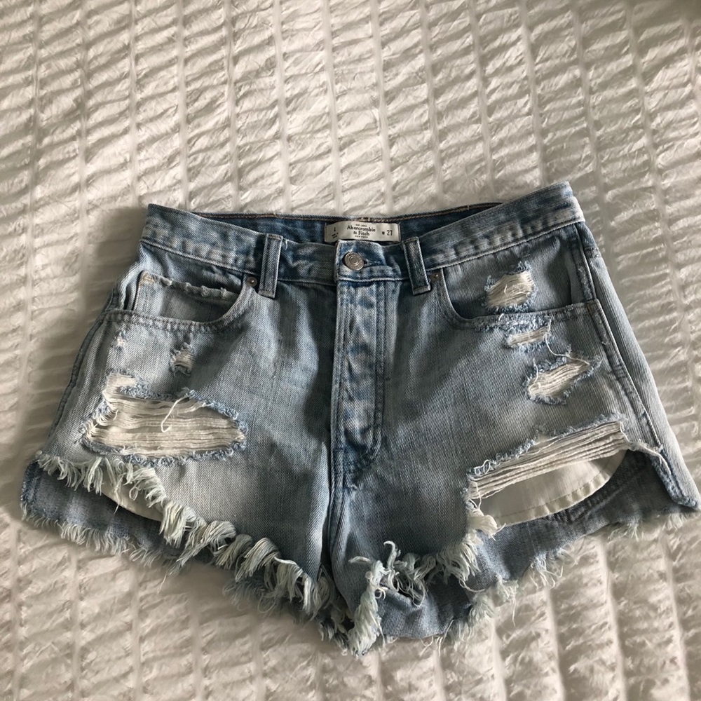Distressed Jean Shorts